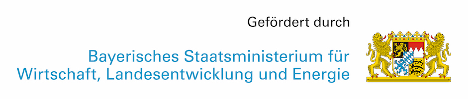 Förderungslogo vom Bayerisches Staatsministerium für Wirtschaft, Landesentwicklung und Energie
